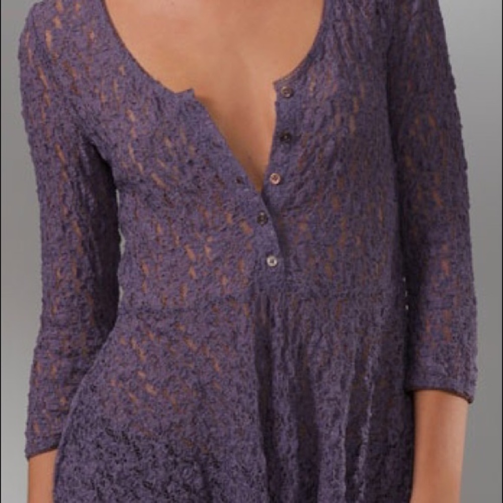 Free People lavender lace top